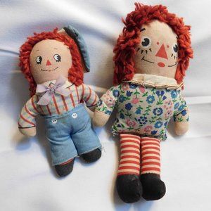 Vintage Raggedy Ann and Andy Dolls KNICKERBOCKER